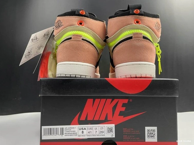 Rep Switch Air CW6576-800 Jordan Peach 1 High 0729